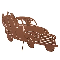 Glitzhome® Metal Rusty Truck Décor Sign
