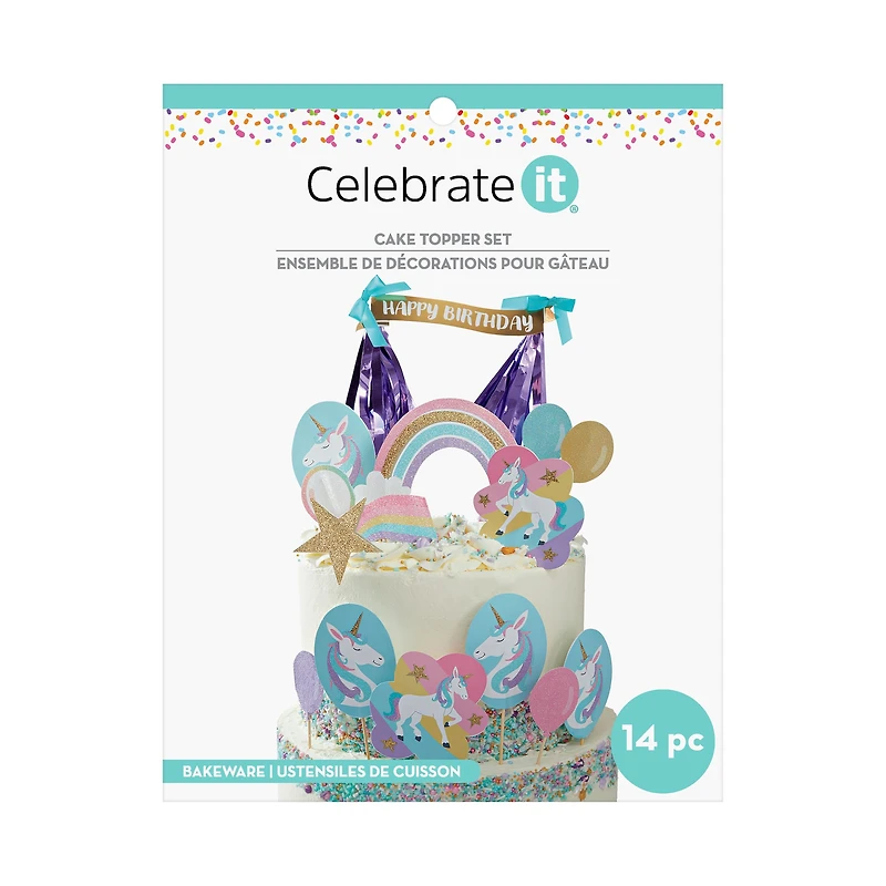 Unicorn Cake Topper Set by Celebrate It™