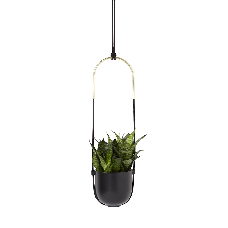 Umbra Black Bolo Hanging Planter