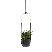 Umbra Black Bolo Hanging Planter