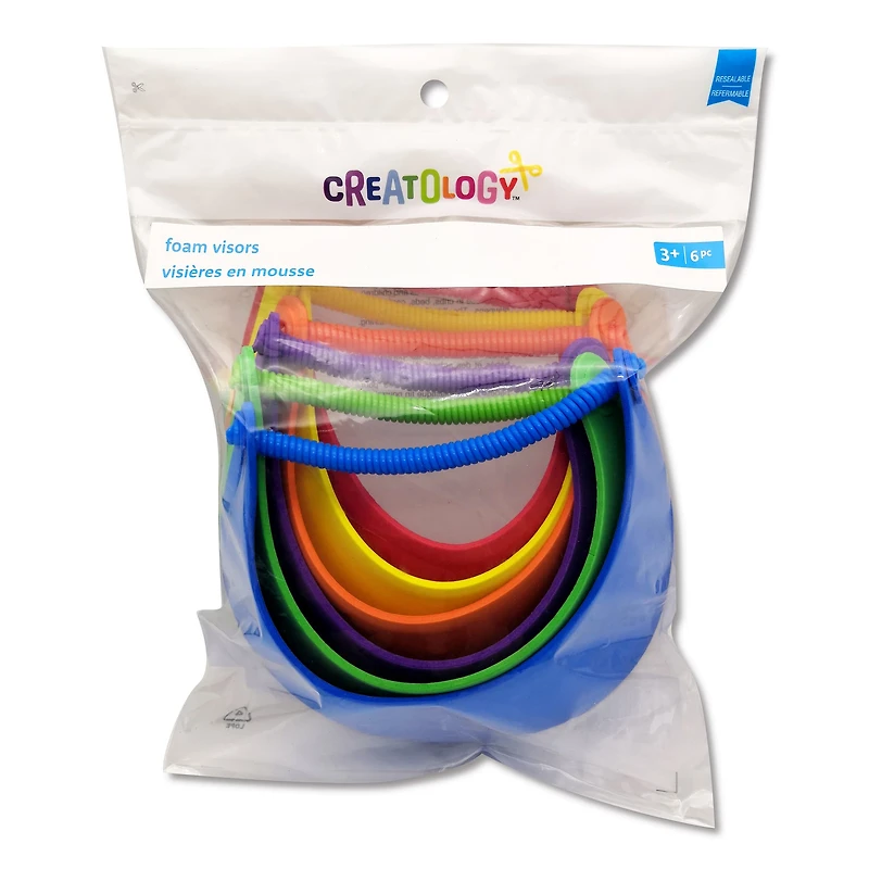 24 Packs: 6 ct. (144 total) Foam Visors by Creatology™