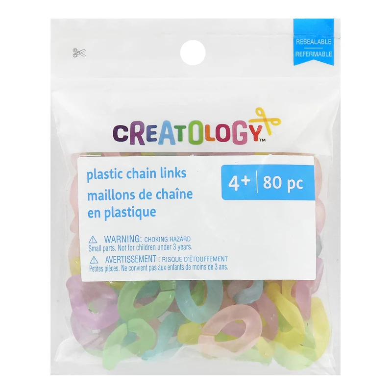 Wavy Frosted Plastic Chain Links by Creatology™