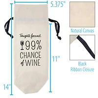Personality Case™ Forecast Canvas Wine Bag