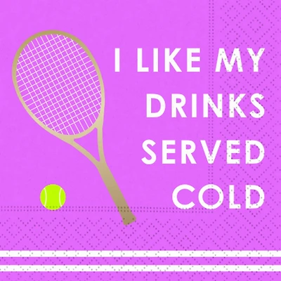 JAM Paper Drinks Served Cold Cocktail Napkins, 32ct.