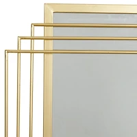 CosmoLiving by Cosmopolitan Gold Glam Metal Wall Mirror