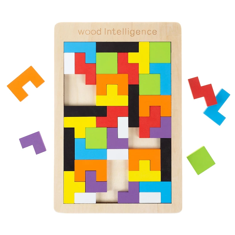 Toy Time 40 Piece Rainbow Pentominoes