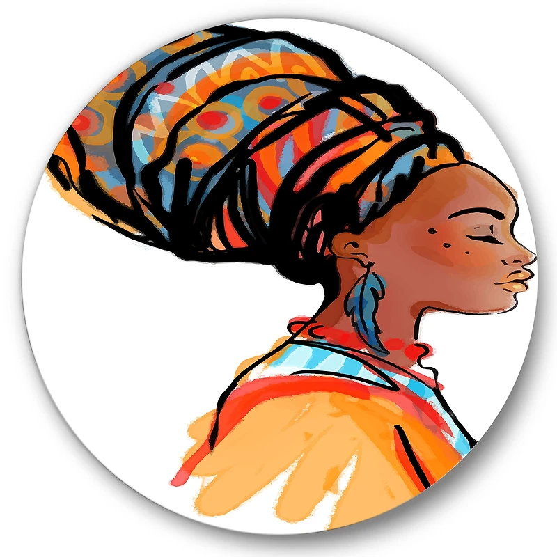 Designart - African American Woman with Turban I