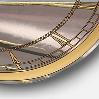 Designart 'Glamorous Morning Fog I Glam Wall Clock