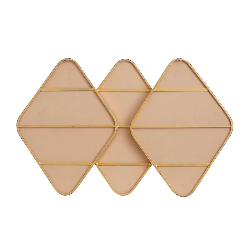 CosmoLiving by Cosmopolitan Gold Metal Contemporary Wall Mirror, 43" x 43" x 3"