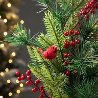 20" Unlit Cardinal Artificial Tabletop Christmas Tree