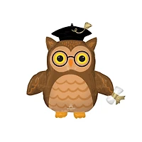 SuperShape® 30" Wise Owl Graduate Foil Balloon