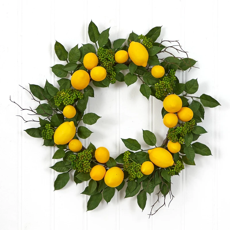 20" Lemon Wreath