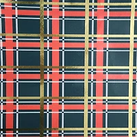 Green Check Kraft Premium Gift Wrap by Celebrate It™