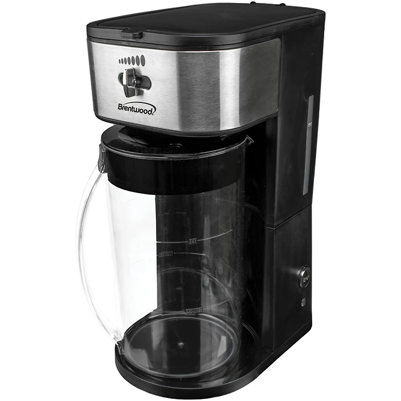 Brentwood 64oz. Black Iced Tea and Coffee Maker