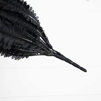 48in. Artificial Halloween Black Boston Fern - Set of 2