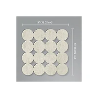 RoomMates Ivory Modern Circles Acoustical Peel & Stick Tiles