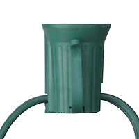 100ft. Green C9 Commercial Christmas Light Socket Set