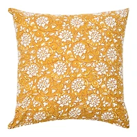 Hello Honey® Yellow Floral Paisley Pillow Cover