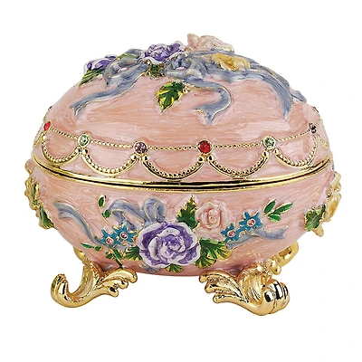 Design Toscano 3" Renaissance Romanov-Style Enameled Couleur Rose Egg