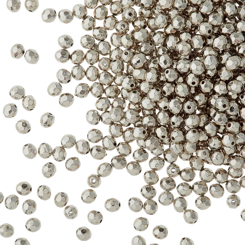 5.5mm Faceted CCB Round Craft Beads by Bead Landing