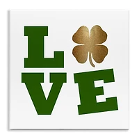 Stupell Industries St Patrick's Day Clover Love Wall Plaque Art