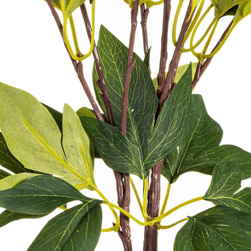 Artificial Red Peony Bush