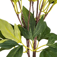 Artificial Red Peony Bush