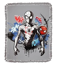 Spider-Man 72" Graffiti Art No Sew Fleece Throw Kit