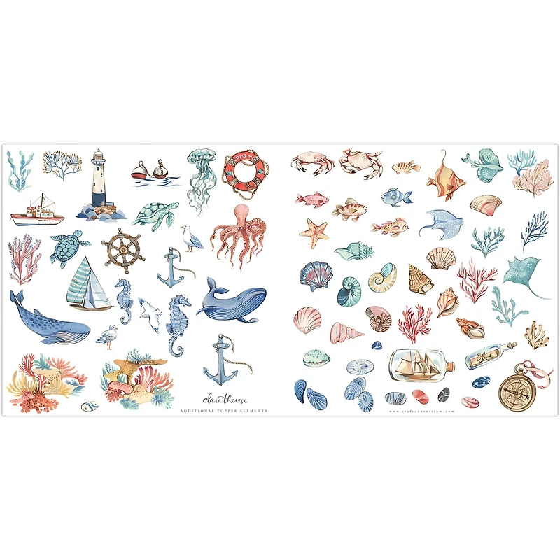 Craft Consortium Double-Sided Paper Pad 12" x 12" 40 ct. Ocean Tale