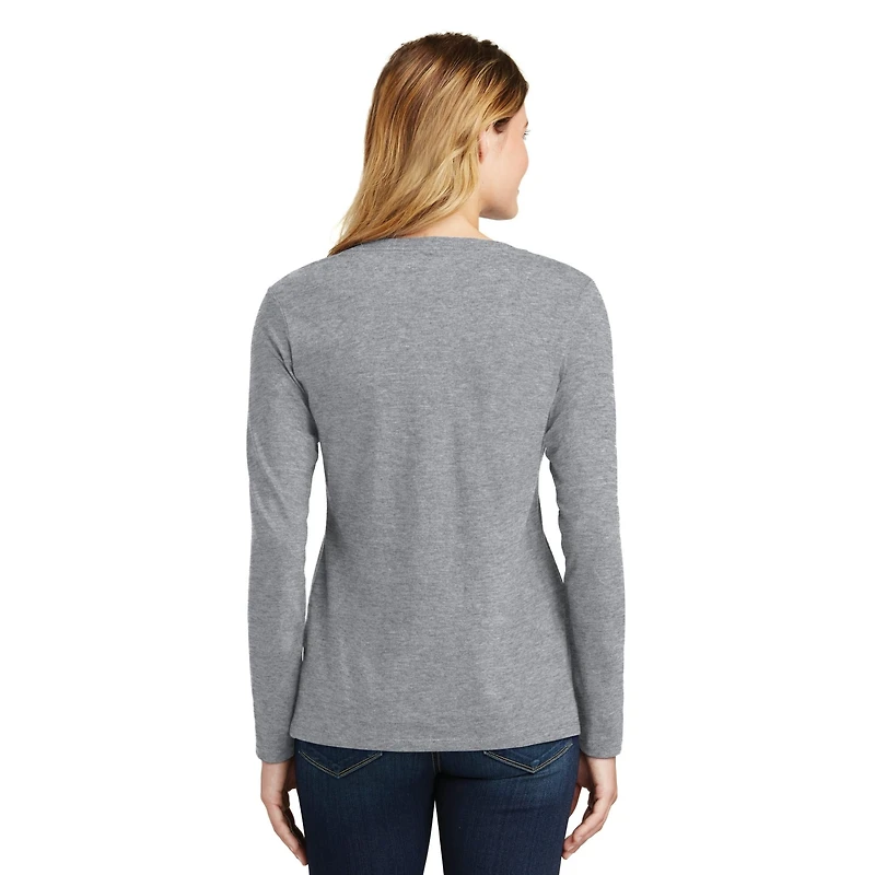 Port & Company® Fan Favorite™ Ladies Long Sleeve V-Neck T-Shirt
