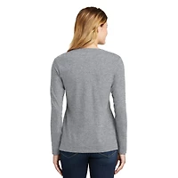 Port & Company® Fan Favorite™ Ladies Long Sleeve V-Neck T-Shirt