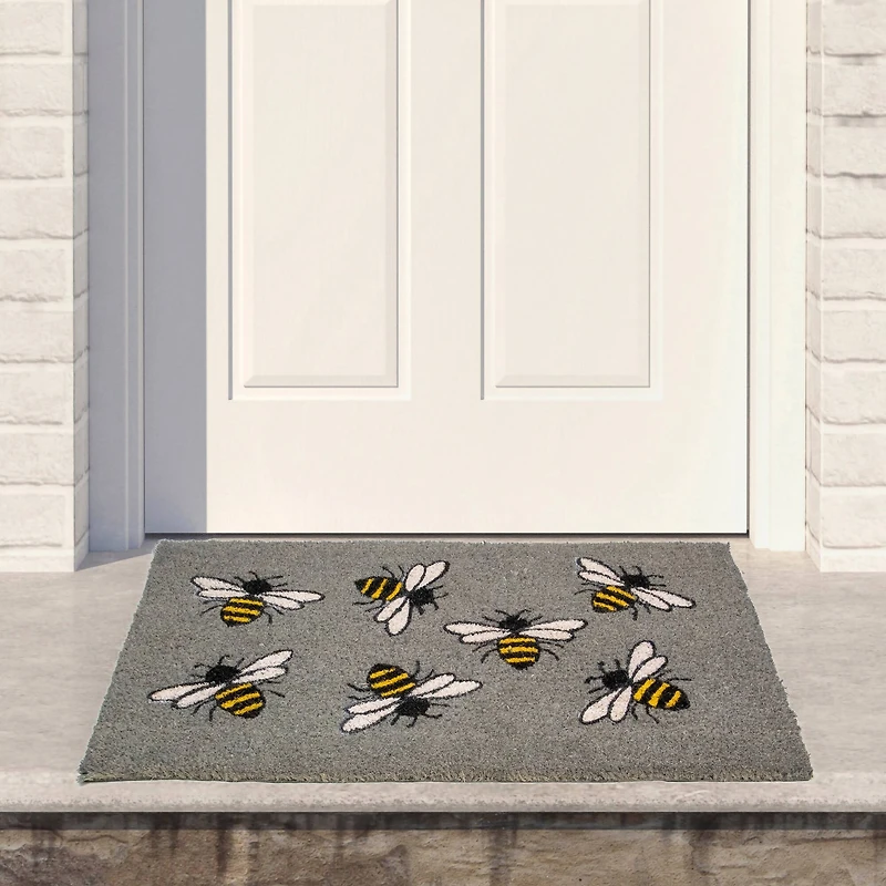Natural Coir Bumble Bee Doormat