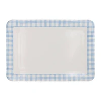 9" x 13" Blue & White Gingham Paper Trays, 2ct. by Celebrate It™