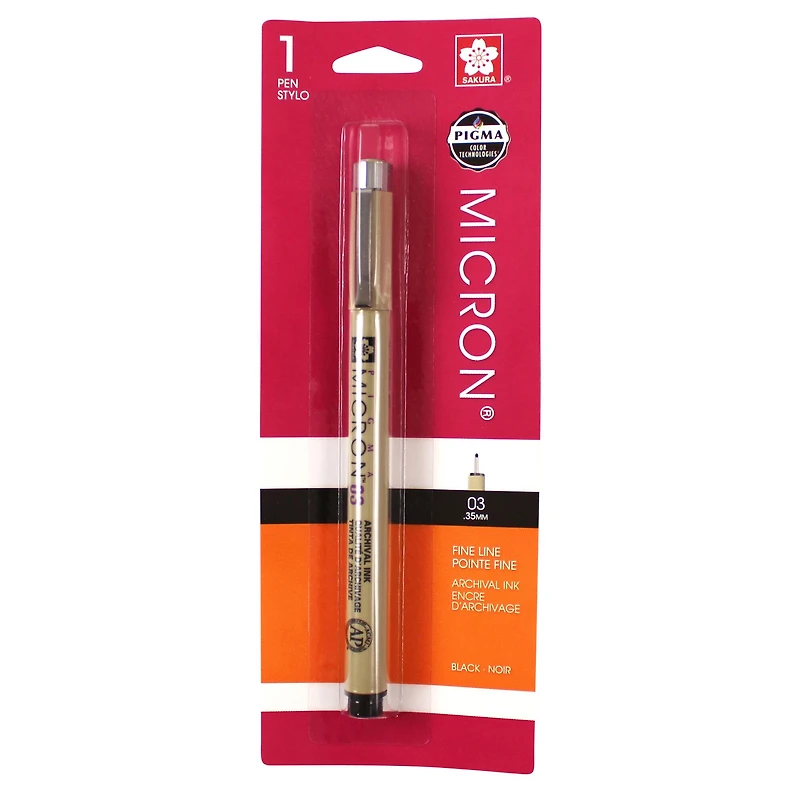 Pigma® Micron™ 03 Black Fine Line Pen