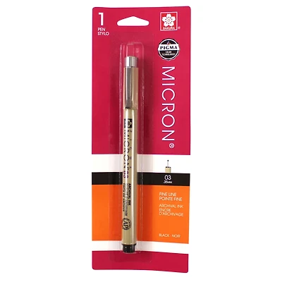 Pigma® Micron™ 03 Black Fine Line Pen