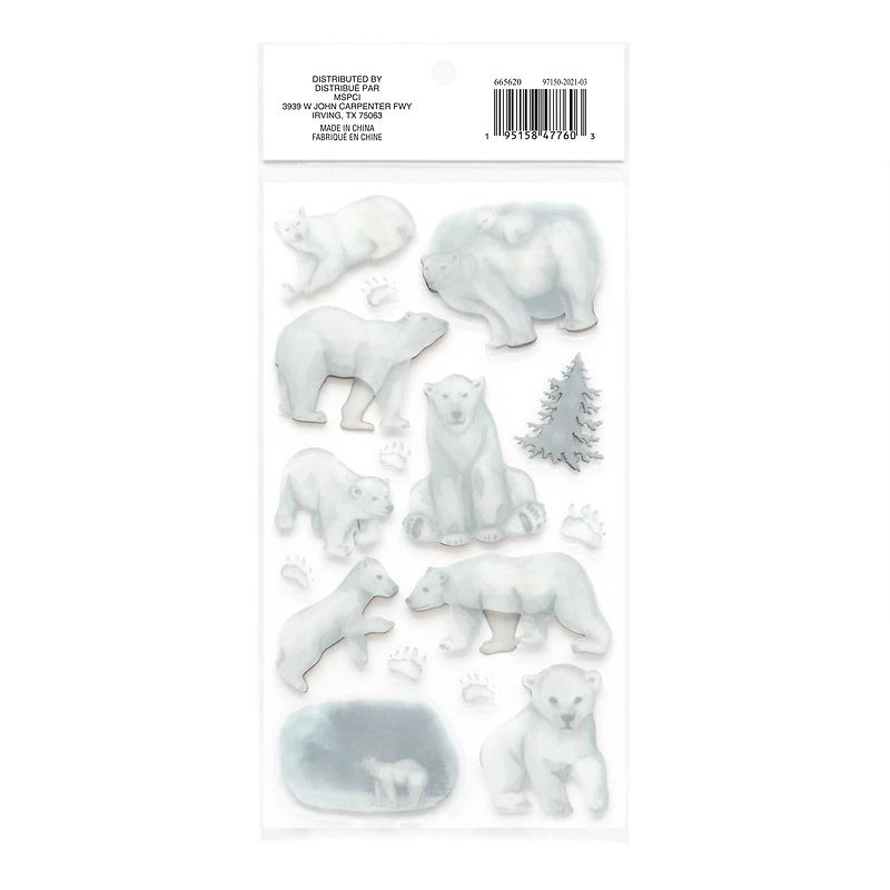 Polar Bear Dimensional Stickers by Recollections™