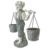 Design Toscano 25" Flowers for Felicity Little Girl Garden Statue