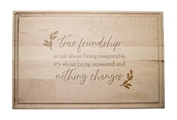 True Friendship 17" x 11" Maple Cutting Board