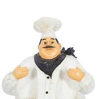 24" White Polystone Traditional Chef Sculpture