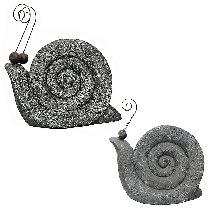 Design Toscano® Medium and Large At a Snail's Pace Garden Gastropod Statue Set