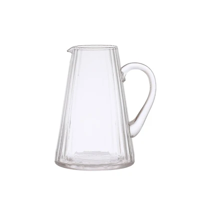 Hello Honey® 60oz. Clear Ribbed Glass Pitcher