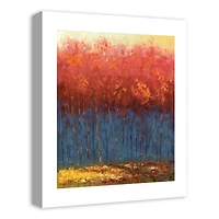 Bright Red Trees 16" x 20" Canvas Wall Art