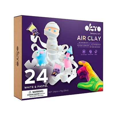 OKTO White & Pastels Air Clay Creativity Kit