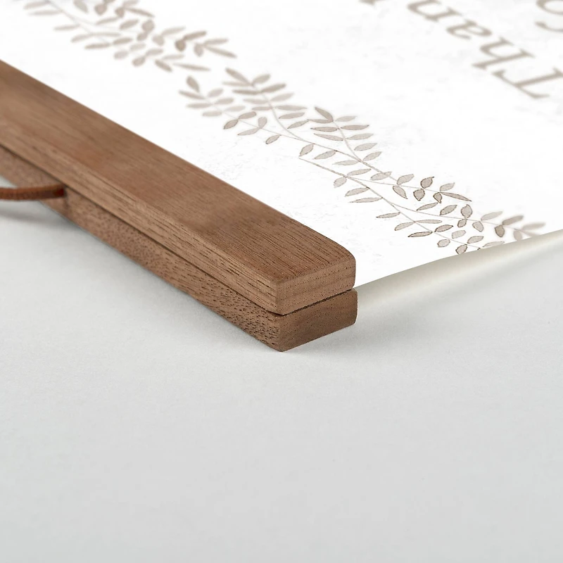 Dinner Prayer 12" x 18" Teak Hanging Canvas