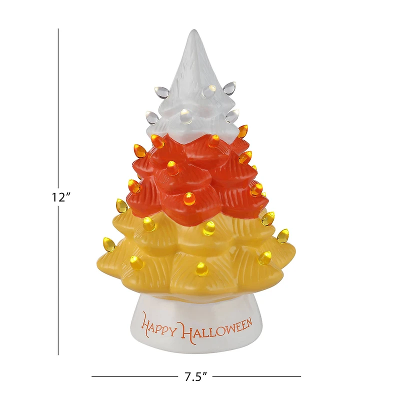 Mr. Halloween 12" Ceramic Candy Corn Tree