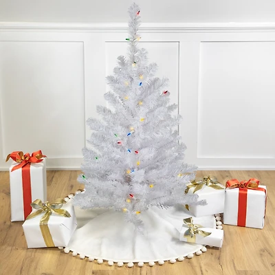 3ft. Pre-Lit Snow White Artificial Christmas Tree