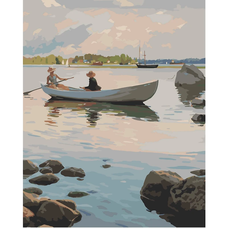 16" x 20" Rowing Boat Paint-by-Number Kit by Artist's Loft®