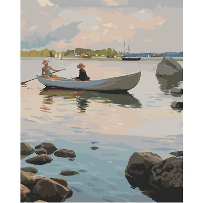 16" x 20" Rowing Boat Paint-by-Number Kit by Artist's Loft®