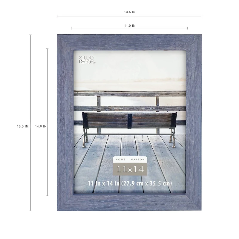 Home Distressed Blue Frame by Studio Décor