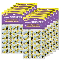 Trend Enterprises® Sparkle Stickers® Buzzing Bumblebees, 12 Packs of 72